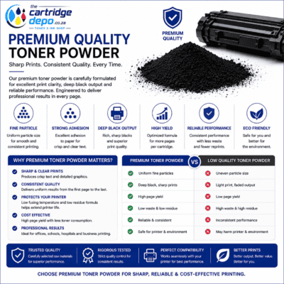 Sharp black toner cartridge for high-quality laser printing. Compatible with various laser printers,.