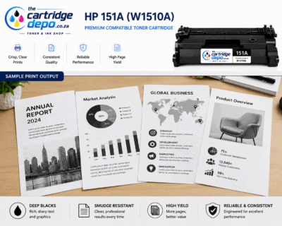 The Cartridge Depo South Africa compatible toner cartridge HP 151A for high-quality printing.