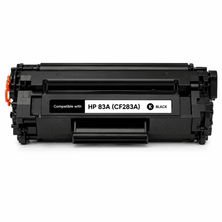 HP 83A toner cartridge compatible with HP printers, black toner for high-quality printing.