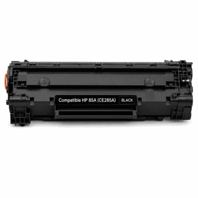 Compatible HP 85A (CE285A) black toner cartridge for laser printers.