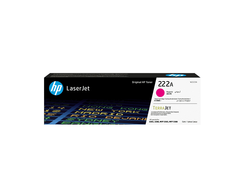 HP 222A Magenta Toner Cartridge W2223A W2223-00001b EM_M1673400