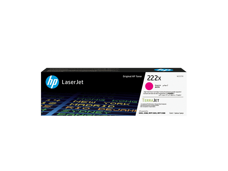 HP 222X Magenta High Yield Toner Cartridge W2223X W2223-00002b EM_M1673396