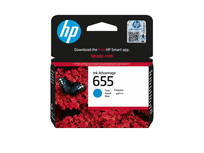 HP 655 Cyan Original Ink Cartridge CZ110-80015 CZ110AE_M1750962