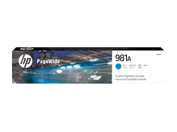 HP 981A Cyan Original PageWide Cartridge WW_M1755522